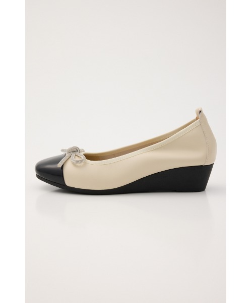 STACCATO(スタッカート)の「【再入荷】エリーゼウェッジソールパンプス(パンプス・レディース・ホワイト/ブラック・24.5cm/24.0cm/23.5cm/23.0cm/22.5cm)」の14枚目の写真