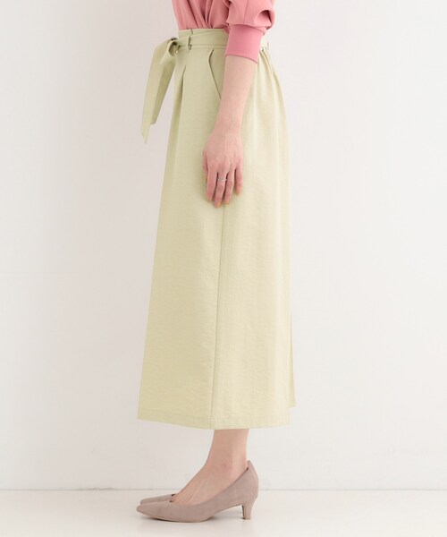 SHOO・LA・RUE（シューラルー）の「【洗濯機可/S-LL】ハイウエストで美脚見え リボンワイドパンツ（その他パンツ・レディース・ベージュ/ネイビー/キャメル・01/04/03/02）」の17枚目の写真