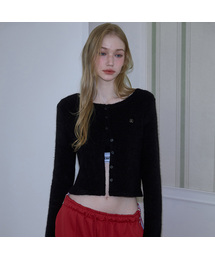 Mohair Round Cardigan [Black]