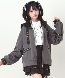 DearMyLove | レザースタッズセーラー襟ベルトブルゾン(ブルゾン)