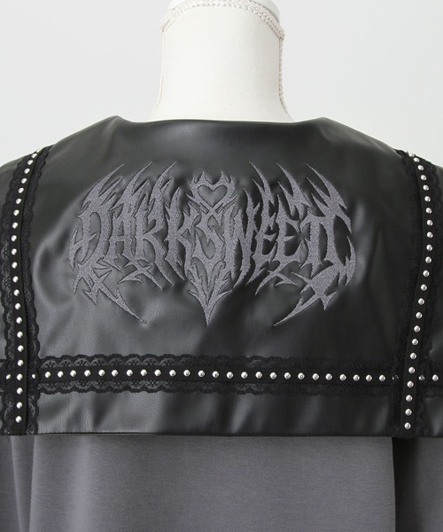 DearMyLove(ディアマイラブ)の「レザースタッズセーラー襟ベルトブルゾン(ブルゾン・レディース・グレー/ブラック・FREE)」の22枚目の写真