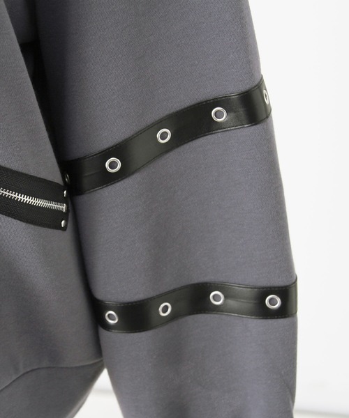 DearMyLove(ディアマイラブ)の「レザースタッズセーラー襟ベルトブルゾン(ブルゾン・レディース・グレー/ブラック・FREE)」の21枚目の写真