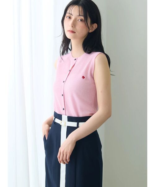 POLO BCS(ポロ ビーシーエス)の「【POLO BCS】シアーベスト(カーディガン/ボレロ・レディース・ブラウン/ネイビー/ブルー/ピンク/オフホワイト・MEDIUM)」の19枚目の写真