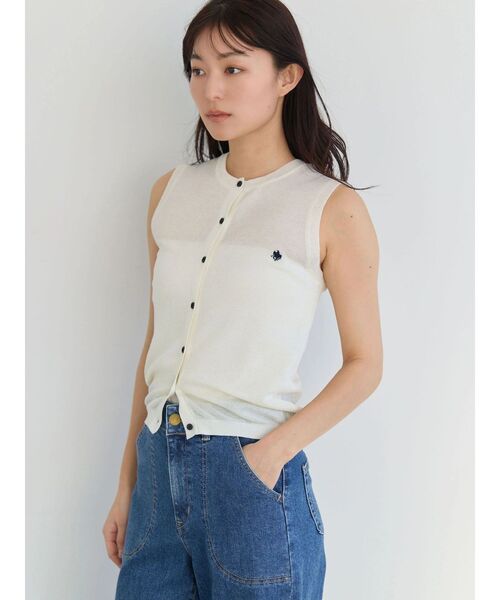 POLO BCS(ポロ ビーシーエス)の「【POLO BCS】シアーベスト(カーディガン/ボレロ・レディース・ブラウン/ネイビー/ブルー/ピンク/オフホワイト・MEDIUM)」の15枚目の写真