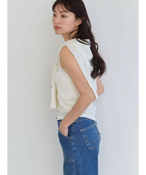 POLO BCS(ポロ ビーシーエス)の「【POLO BCS】シアーベスト(カーディガン/ボレロ・レディース・ブラウン/ネイビー/ブルー/ピンク/オフホワイト・MEDIUM)」の13枚目の写真