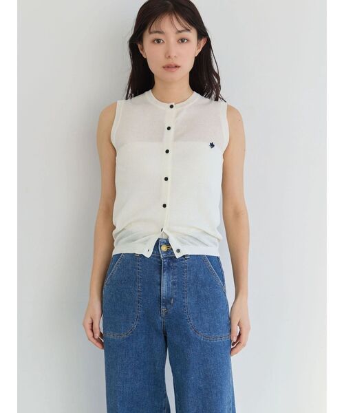 POLO BCS(ポロ ビーシーエス)の「【POLO BCS】シアーベスト(カーディガン/ボレロ・レディース・ブラウン/ネイビー/ブルー/ピンク/オフホワイト・MEDIUM)」の12枚目の写真