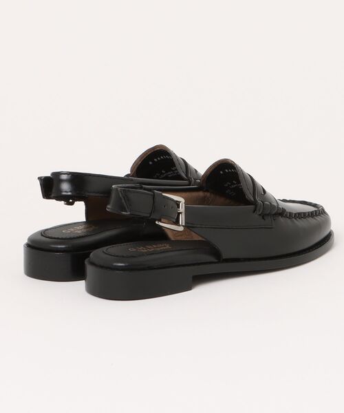G.H.BASS(ジーエイチバス)の「G.H.BASS/BA41003 BLACK LEATHER SOLEバックストラップローファーミュール(ローファー・レディース・ブラック・7.5/7/6.5/6/5.5/5/8)」の2枚目の写真