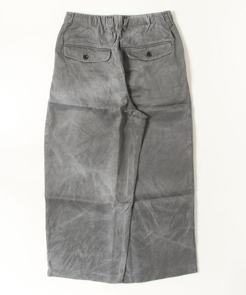 VOAAOV(ヴォアーブ)の「【VOAAOV】PIGMENT CUPRO Tuck Wide Pants(デニムパンツ・メンズ・チャコールグレー/ネイビー/キャメル・0/1/2)」の4枚目の写真