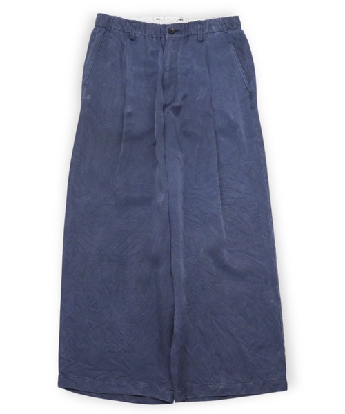 VOAAOV(ヴォアーブ)の「【VOAAOV】PIGMENT CUPRO Tuck Wide Pants(その他パンツ・メンズ・チャコールグレー/ネイビー/キャメル・0/1/2)」の1枚目の写真