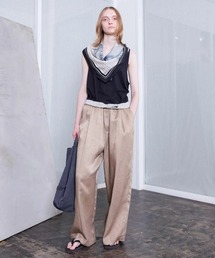 【VOAAOV】PIGMENT CUPRO Tuck Wide Pants