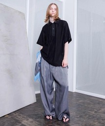 VOAAOV | 【VOAAOV】PIGMENT CUPRO Tuck Wide Pants(デニムパンツ)