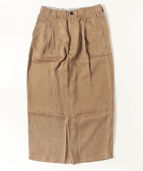 VOAAOV(ヴォアーブ)の「【VOAAOV】PIGMENT CUPRO Tuck Wide Pants(デニムパンツ・メンズ・チャコールグレー/ネイビー/キャメル・0/1/2)」の13枚目の写真