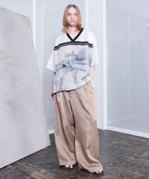 VOAAOV（ヴォアーブ）の「【VOAAOV】PIGMENT CUPRO Tuck Wide Pants（その他パンツ）」