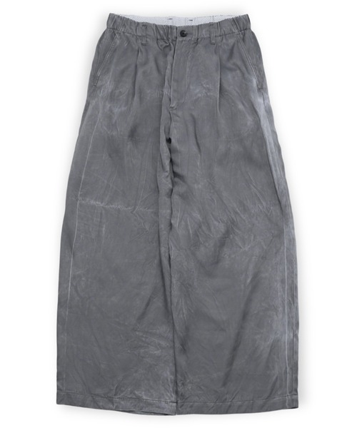 VOAAOV（ヴォアーブ）の「【VOAAOV】PIGMENT CUPRO Tuck Wide Pants（その他パンツ・メンズ・チャコールグレー/ネイビー/キャメル・0/1/2）」の13枚目の写真