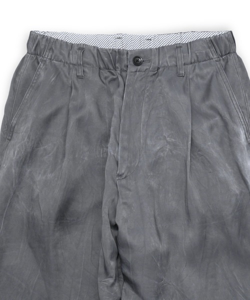 VOAAOV（ヴォアーブ）の「【VOAAOV】PIGMENT CUPRO Tuck Wide Pants（その他パンツ・メンズ・チャコールグレー/ネイビー/キャメル・0/1/2）」の14枚目の写真
