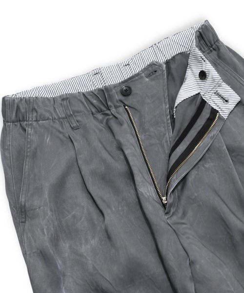 VOAAOV（ヴォアーブ）の「【VOAAOV】PIGMENT CUPRO Tuck Wide Pants（その他パンツ・メンズ・チャコールグレー/ネイビー/キャメル・0/1/2）」の18枚目の写真