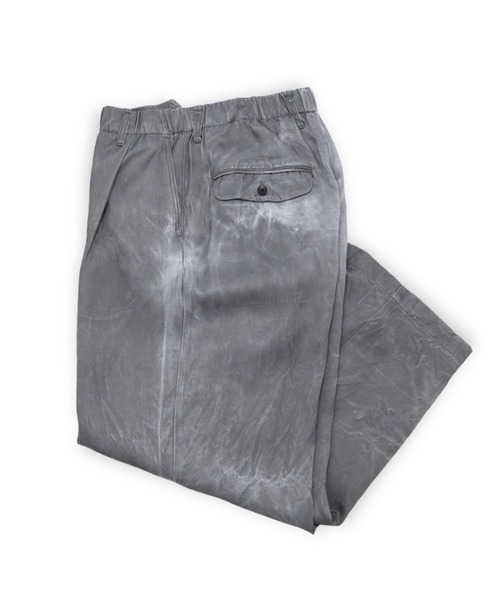 VOAAOV（ヴォアーブ）の「【VOAAOV】PIGMENT CUPRO Tuck Wide Pants（その他パンツ・メンズ・チャコールグレー/ネイビー/キャメル・0/1/2）」の19枚目の写真