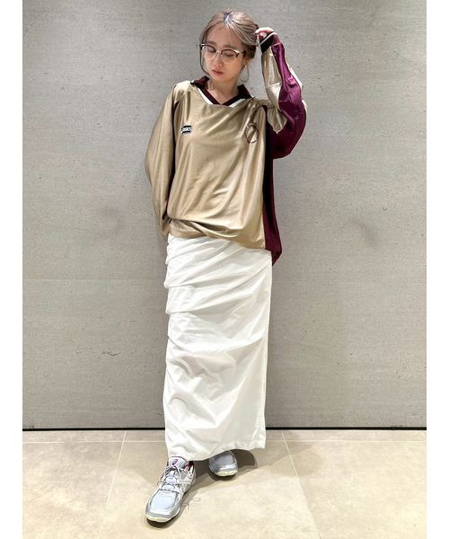 ASICS(アシックス)の「【ASICS】GAME SHIRT LONG-T(Tシャツ/カットソー・レディース・ベージュ・L/M)」の6枚目の写真