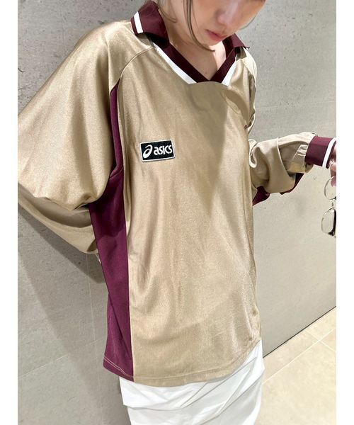 ASICS(アシックス)の「【ASICS】GAME SHIRT LONG-T(Tシャツ/カットソー・レディース・ベージュ・L/M)」の3枚目の写真