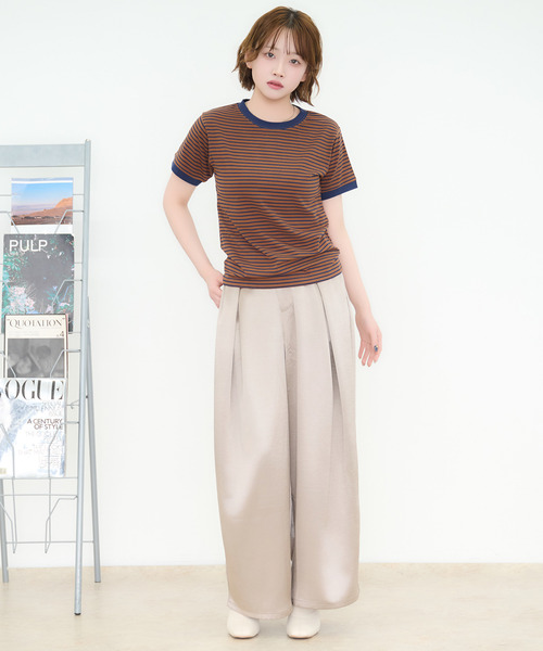 DAESE TOKYO(デセトウキョウ)の「『DAESE TOKYO/デセトウキョウ』サテンタックワイドパンツ(その他パンツ・レディース・アイボリー/ブラック/グレイッシュベージュ・FREE)」の22枚目の写真