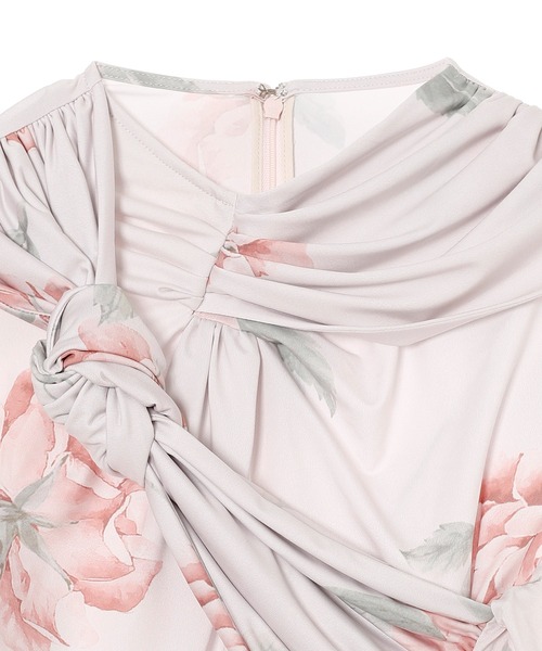 rokh（ロク）の「KNOTTED JERSEY TOP R0CA277（Tシャツ/カットソー・レディース・ピンク・X-SMALL）」の3枚目の写真