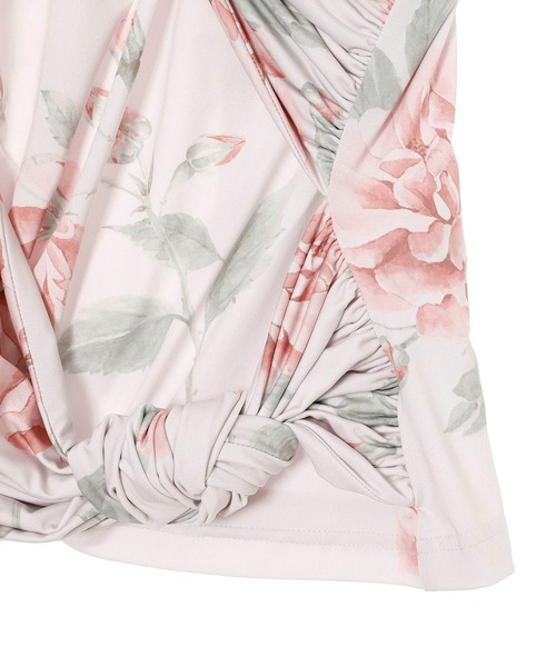 rokh（ロク）の「KNOTTED JERSEY TOP R0CA277（Tシャツ/カットソー・レディース・ピンク・X-SMALL）」の5枚目の写真