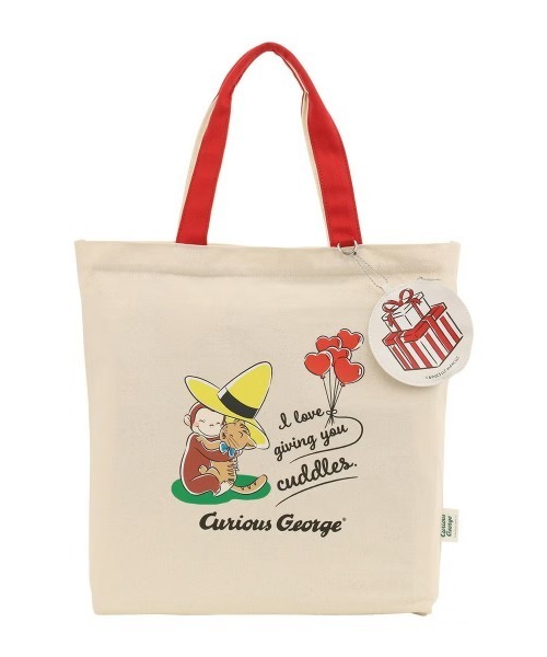 SAC'S BARJean（サックスバージーン）の「【Curious George/おさるのジョージ】トートバッグ（トートバッグ・レディース・レッド/ブルー・FREE）」の2枚目の写真