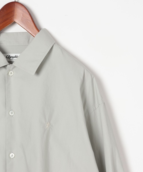 GYMPHLEX（ジムフレックス）の「【GYMPHLEX(ジムフレックス)】ストライプチュニックシャツ（シャツ/ブラウス・レディース・ピンク/グレー・MEDIUM）」の6枚目の写真