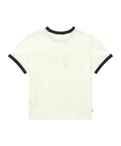 COVERNAT(カバーナット)の「ウーマンエレファントグラフィックリンガーティーシャツオフホワイト(Tシャツ/カットソー・レディース・その他・WS/WM)」の2枚目の写真