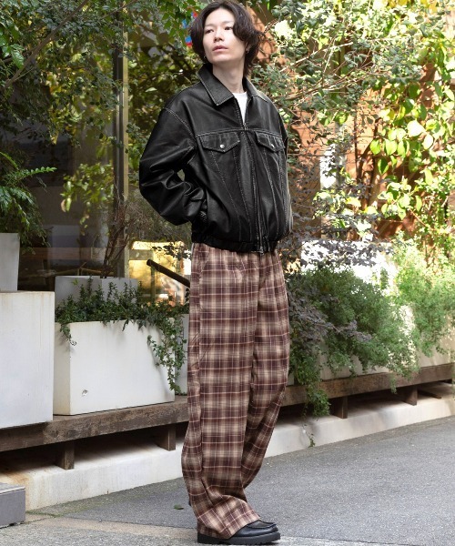 LUXSTYLE(ラグスタイル)の「PUレザーダブルジップブルゾン(ライダースジャケット・メンズ・ブラック・M/L)」の5枚目の写真