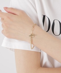 NANO universe（ナノユニバース）の「コンビチェーンデザインブレスレット長さ16.5cm（ブレスレット）」