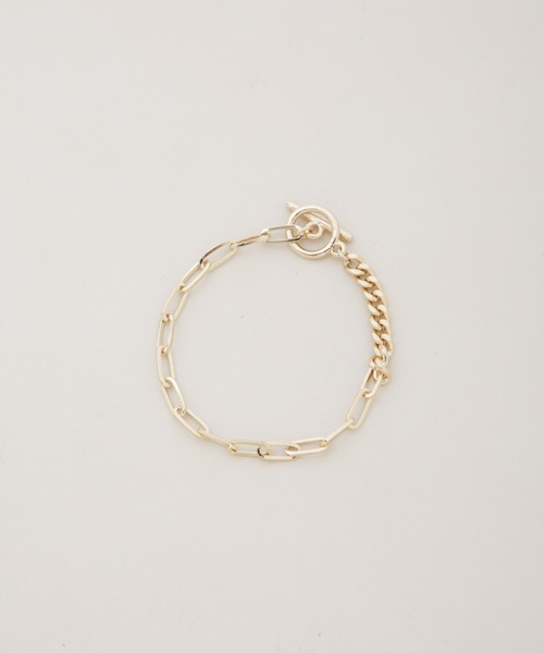 NANO universe（ナノユニバース）の「コンビチェーンデザインブレスレット長さ16.5cm（ブレスレット・レディース・ゴールド/シルバー・F）」の4枚目の写真