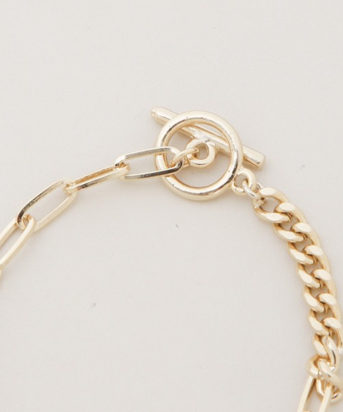 NANO universe（ナノユニバース）の「コンビチェーンデザインブレスレット長さ16.5cm（ブレスレット・レディース・ゴールド/シルバー・F）」の6枚目の写真