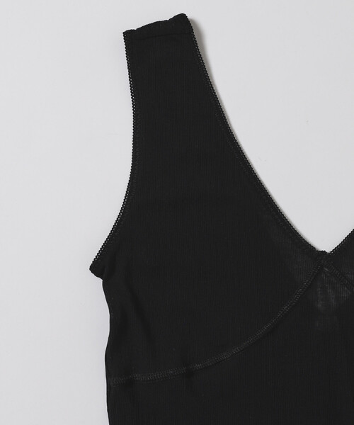 Firsthand(ファーストハンド)の「NOHRA/ノーラ Cotton rib tank top / N26SS-C05 / コットンリブ タンクトップ(タンクトップ・レディース・ホワイト/ブラック・MEDIUM)」の7枚目の写真