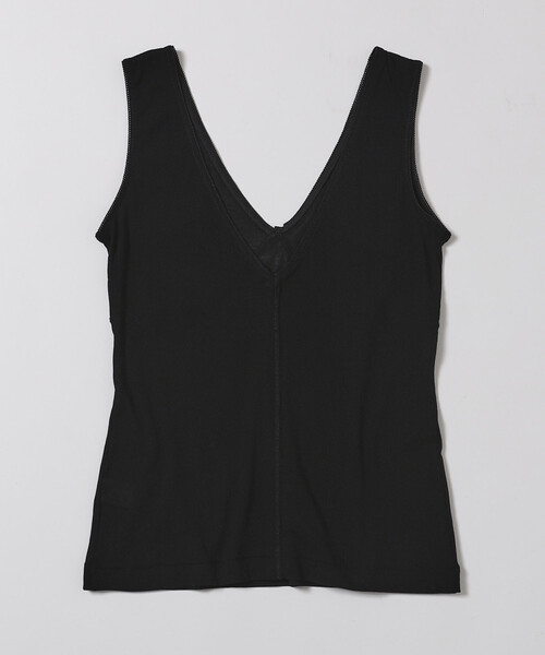 Firsthand(ファーストハンド)の「NOHRA/ノーラ Cotton rib tank top / N26SS-C05 / コットンリブ タンクトップ(タンクトップ・レディース・ホワイト/ブラック・MEDIUM)」の9枚目の写真