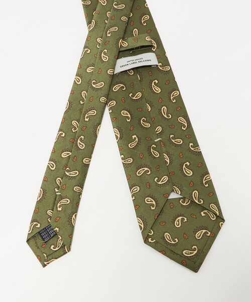 GLR 8.0cm ペイズリー1 ITALY ネクタイ（ネクタイ）｜green label