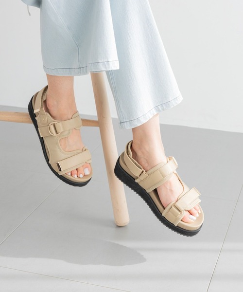 BARNYARDSTORM(バンヤードストーム)の「BARNYARDSTORM / 厚底ベルクロサンダル2【一部店舗限定サイズLL】(サンダル・レディース・ベージュ/ブラック・S/M/L/LL)」の10枚目の写真