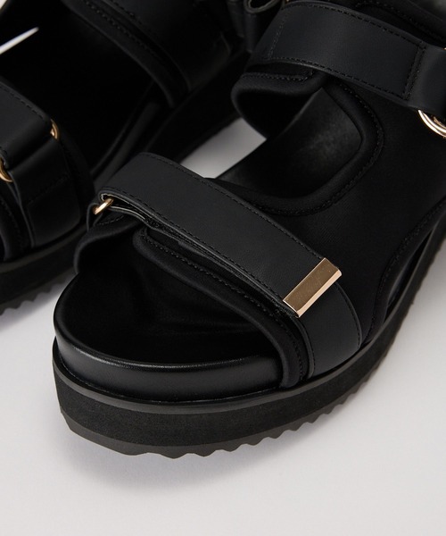 BARNYARDSTORM(バンヤードストーム)の「BARNYARDSTORM / 厚底ベルクロサンダル2【一部店舗限定サイズLL】(サンダル・レディース・ベージュ/ブラック・S/M/L/LL)」の16枚目の写真