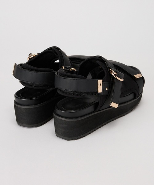 BARNYARDSTORM(バンヤードストーム)の「BARNYARDSTORM / 厚底ベルクロサンダル2【一部店舗限定サイズLL】(サンダル・レディース・ベージュ/ブラック・S/M/L/LL)」の17枚目の写真