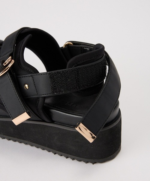 BARNYARDSTORM(バンヤードストーム)の「BARNYARDSTORM / 厚底ベルクロサンダル2【一部店舗限定サイズLL】(サンダル・レディース・ベージュ/ブラック・S/M/L/LL)」の22枚目の写真