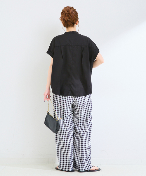 B.C STOCK(ベーセーストック)の「《追加6》手洗い可 / セルロースシャツ(シャツ/ブラウス・レディース・ブルー系その他/ブラック/カーキ/ベージュ系その他・FREE)」の17枚目の写真