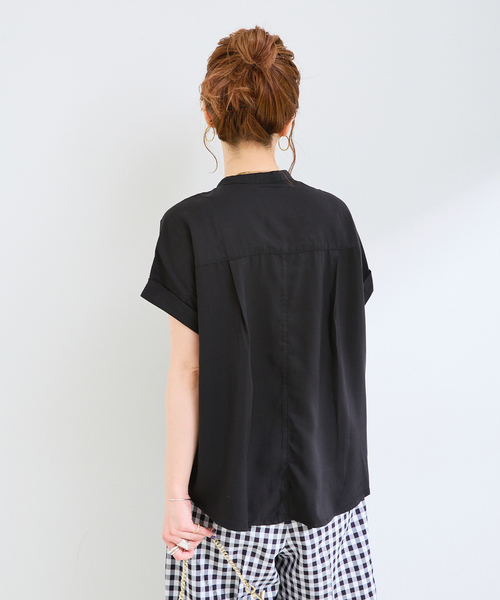 B.C STOCK(ベーセーストック)の「《追加6》手洗い可 / セルロースシャツ(シャツ/ブラウス・レディース・ブルー系その他/ブラック/カーキ/ベージュ系その他・FREE)」の21枚目の写真