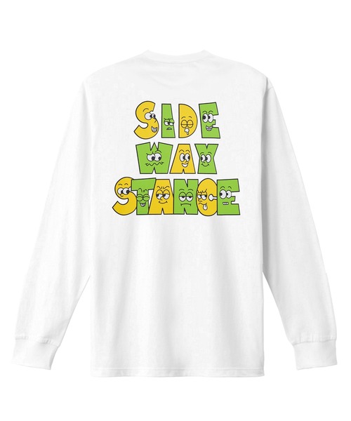 En serio TOKYO(エンソリオトーキョー)の「【SIDEWAYSTANCE】フェイシャルロゴ長袖Tシャツ SIDE23-213(Tシャツ/カットソー・メンズ・ホワイト/パープル/ダークブルー/ブラック/カーキ・SMALL/MEDIUM/LARGE/X-LARGE)」の17枚目の写真