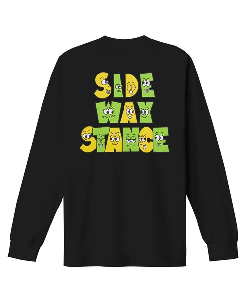 En serio TOKYO(エンソリオトーキョー)の「【SIDEWAYSTANCE】フェイシャルロゴ長袖Tシャツ SIDE23-213(Tシャツ/カットソー・メンズ・ホワイト/パープル/ダークブルー/ブラック/カーキ・SMALL/MEDIUM/LARGE/X-LARGE)」の15枚目の写真