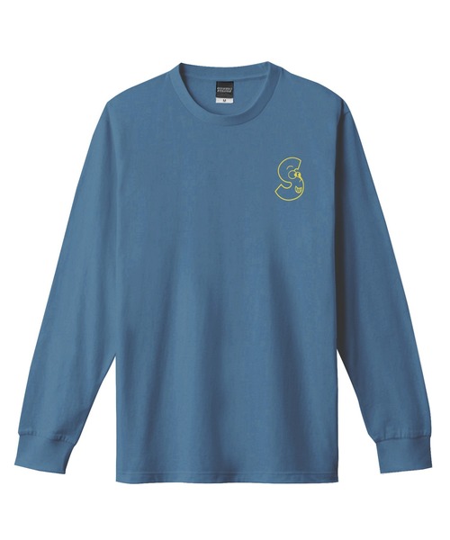 En serio TOKYO(エンソリオトーキョー)の「【SIDEWAYSTANCE】フェイシャルロゴ長袖Tシャツ SIDE23-213(Tシャツ/カットソー・メンズ・ホワイト/パープル/ダークブルー/ブラック/カーキ・SMALL/MEDIUM/LARGE/X-LARGE)」の14枚目の写真