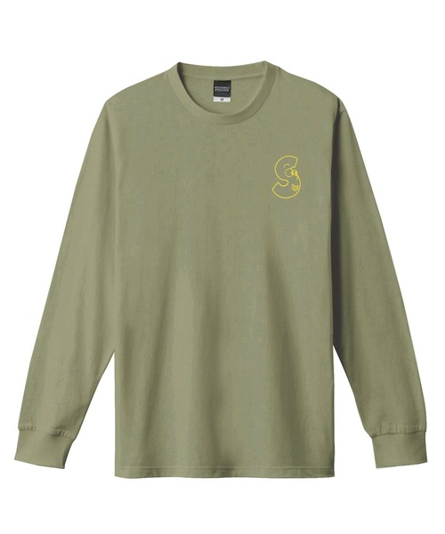 En serio TOKYO(エンソリオトーキョー)の「【SIDEWAYSTANCE】フェイシャルロゴ長袖Tシャツ SIDE23-213(Tシャツ/カットソー・メンズ・ホワイト/パープル/ダークブルー/ブラック/カーキ・SMALL/MEDIUM/LARGE/X-LARGE)」の12枚目の写真