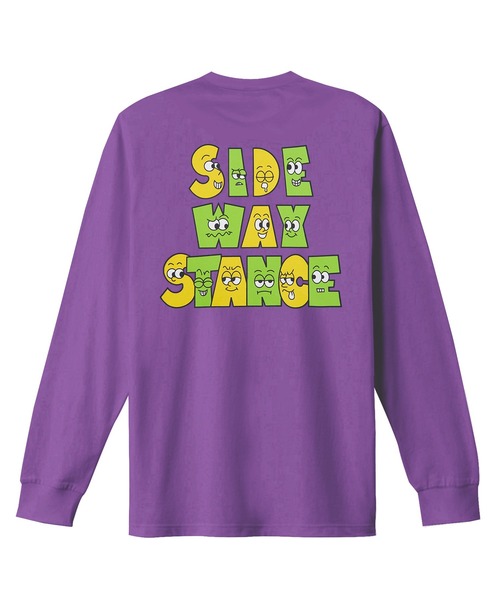 En serio TOKYO(エンソリオトーキョー)の「【SIDEWAYSTANCE】フェイシャルロゴ長袖Tシャツ SIDE23-213(Tシャツ/カットソー・メンズ・ホワイト/パープル/ダークブルー/ブラック/カーキ・SMALL/MEDIUM/LARGE/X-LARGE)」の9枚目の写真
