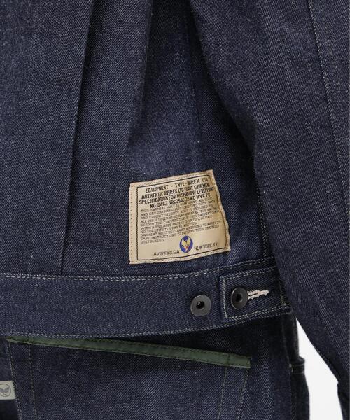 AVIREX(アヴィレックス)の「AVIREX HERITAGE DENIM Type-2 JACKET "NYLON" / アヴィレックス ヘリテージデニム タイプツージャケット ナイロン(デニムジャケット・メンズ・その他10・44/38/36/42/40)」の8枚目の写真