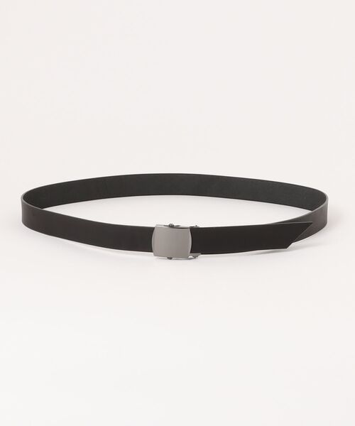 20/80（テゥエンティーエイティー）の「20/80 トゥエンティーエイティー / TOCHIGI LEATHER ROLLER BUCKLE BELT 栃木レザーローラーバックルベルト ガチャベルト / BT004（ベルト・メンズ・ブラック/ブラック×シルバー・FREE）」の2枚目の写真
