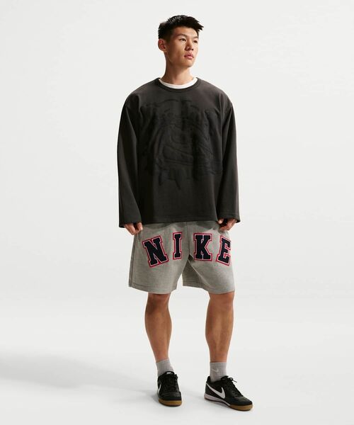 NIKE(ナイキ)の「ナイキ ライフ メンズ ミッドウェイト クルーネック / Nike Life Men's Midweight Crew IF2234-060 Anthracite(Tシャツ/カットソー・メンズ・スミクロ・2XL/S/XL/L/M)」の11枚目の写真